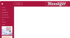 Desktop Screenshot of lemessager.ch